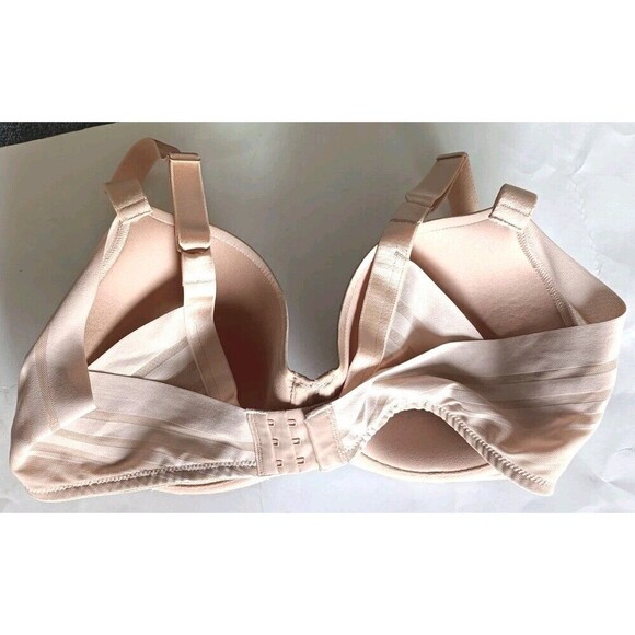 Paramour Bra Size 38D Beige Marvelous Seamless Side Smoother Mesh Underwire - Picture 2 of 6